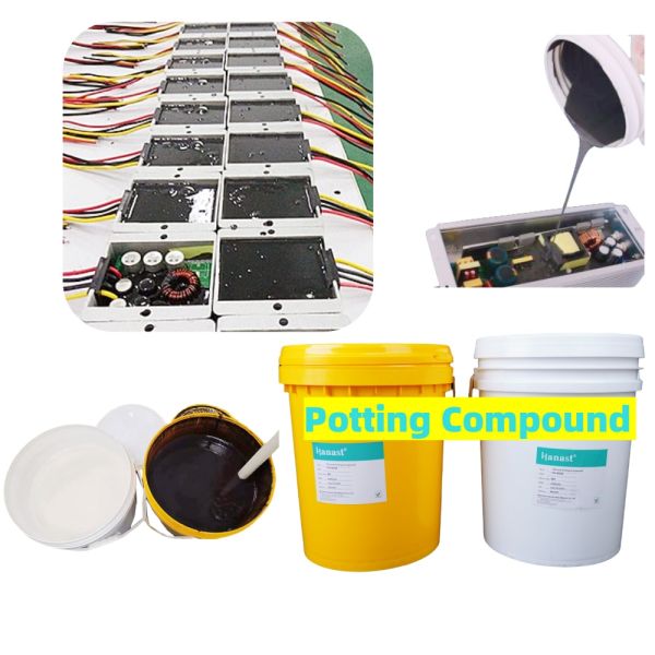 55 Shore A Silicone Potting Compound For Electronics  Glue Adhesive 1:1 2 Parts Heat Conductive Potting