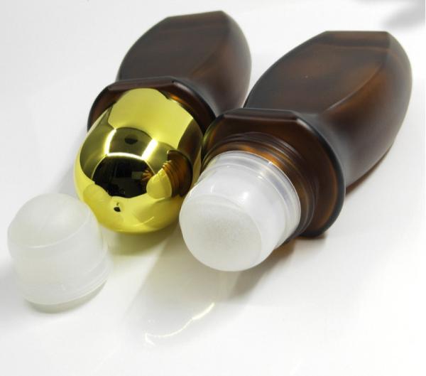 H6.85in D2.68in Glass Cosmetic Containers Round Octagonal Perfume Roller Bottles