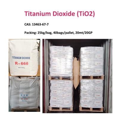 White Powder Titanium Dioxide R-666 for Plastics at Affordable Cost CAS 13463-67-7