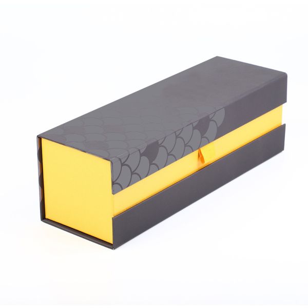 Five bottle gin kit box Wine Bottle Gift Box CMYK Rigid Cardboard Gift Spirit EVA Cutout Insert Magnetic Lid box