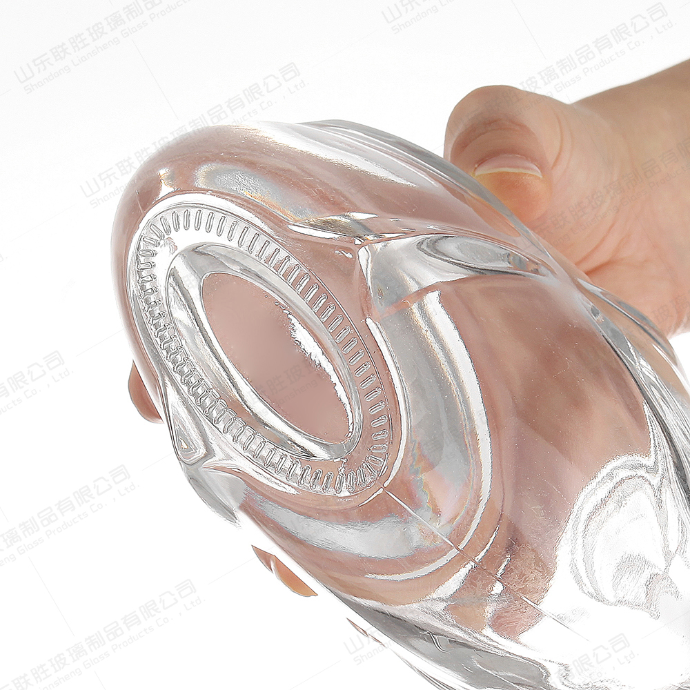 Прозрачное стекло Ликер Вино стекло Виски стеклянная бутылка с запечатанной пробковой крышкой и универсальный