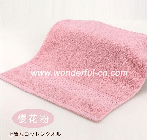 Best quality AZO free cotton terry dobby small red wholesale hand towels