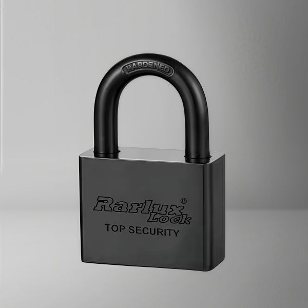 Rarlux 40-70mm Best Padlock Waterproof Solid Padlock Iron Body Electrophoretic Staining Black square Iron Padlock