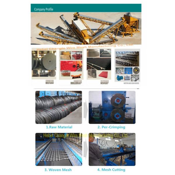 Anti Clogging Diamond Hole 72A Steel Woven Mesh Screen