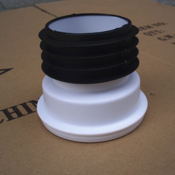 PVC Short Straight Toilet Pan Connector Injection Molding Processing Mode