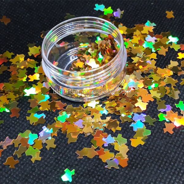 Eco-friendly Map of Texas America Glitter Shaped Must-Have for Mother's Day