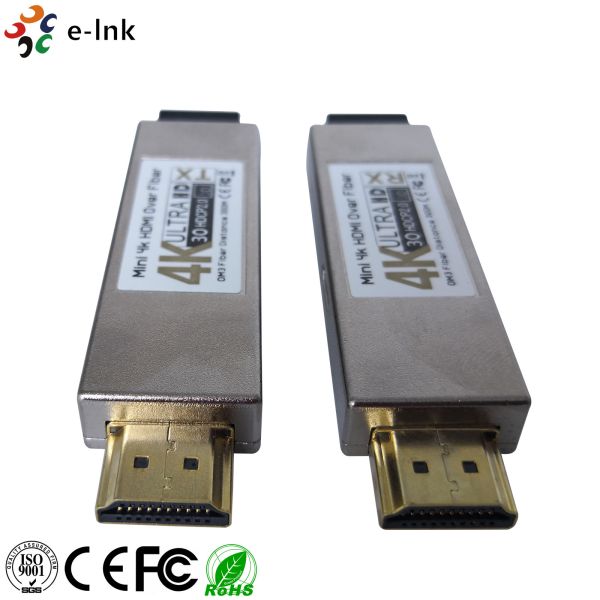 Transceptor óptico HDMI 4K pequeño