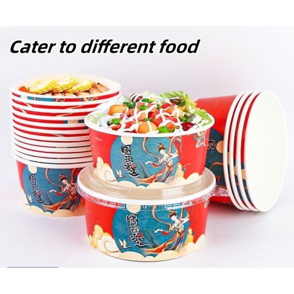 4.000kg Package Gross Weight Customized Flexo Printing Paper Bowl for Safe Ice Cream