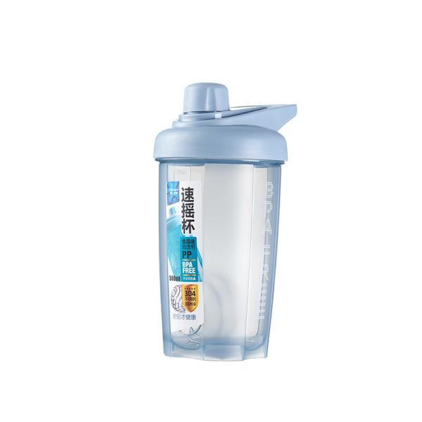 BPA Free Tritan Plastic Protein Shaker Bottles For Gym 500ml