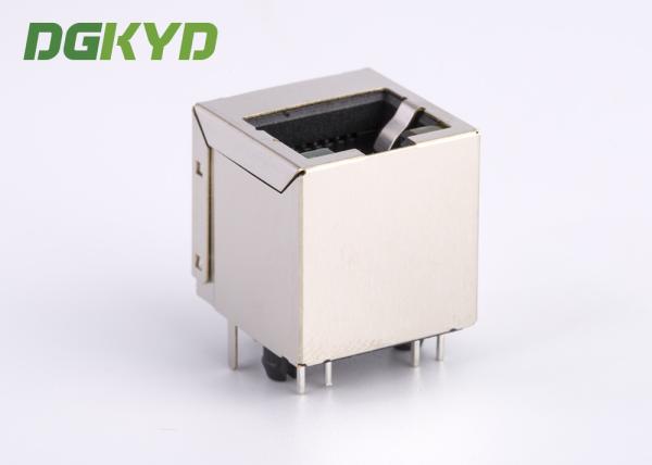 180° top entry shielded RJ45 LAN Jack without transformer for Internet TV Box