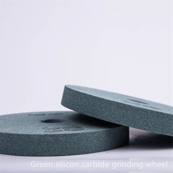 250mm Green Silicon Carbide Bench Grinding Wheels Glass Semiconductors Polishing