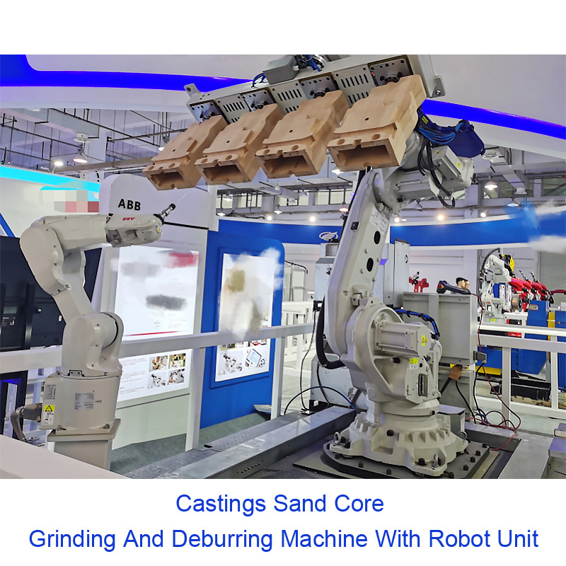 Dust Collection Robotic Polishing Machine Automatic Metal Buffing Grinding Cell Clean Workshop for Sand Core