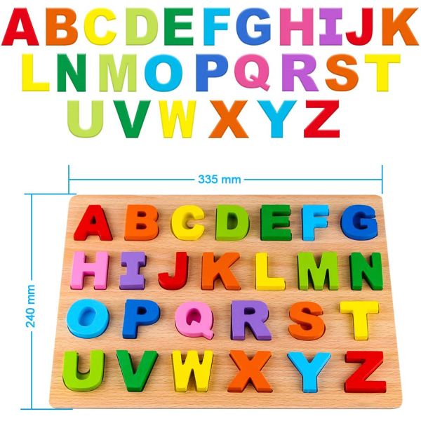 Sample Charge Free Wooden Alphabet and Number Puzzles for Educational Development