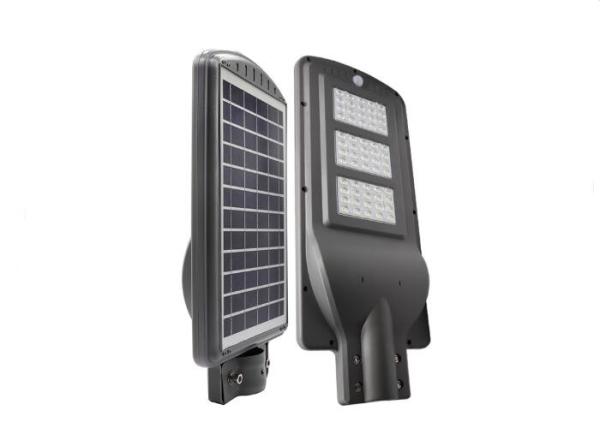 80Ra LED Highbay Light / Intelligent 40W Integrated Solar SMD LED All In One Street Light With Pole