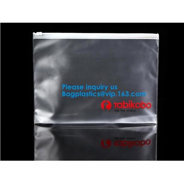 Water Proof Clear Pvc Slider Plastic Zipper Bag Resealable Zip Lock Packing Poly Bags Plastic Document Bags