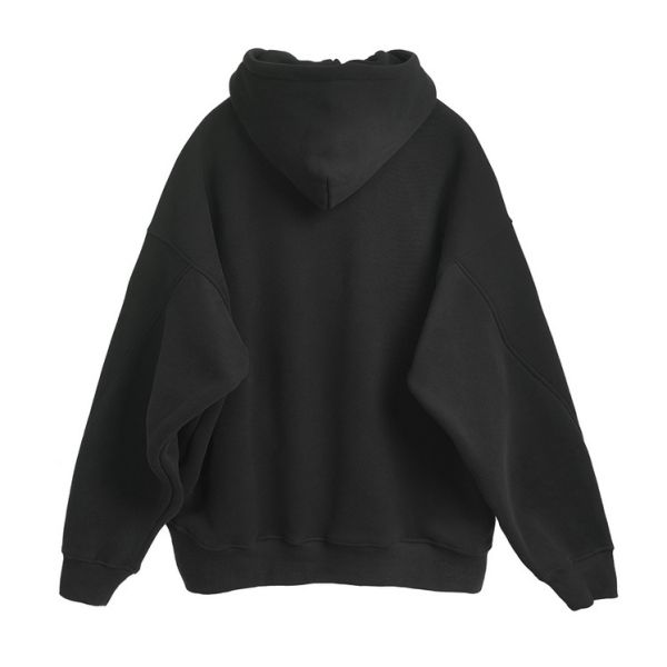 Thick French Terry Fleece Men'S Big Oversized Hoodie Drop Brown Grey Shoulder Hoodies Style Pullover