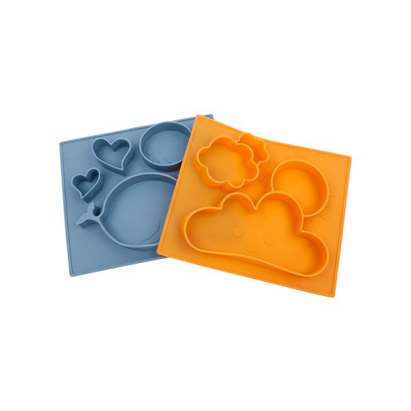 Baby Feeding Set Toddler Silicone Baby Tableware Kids Dining Dishes Plates