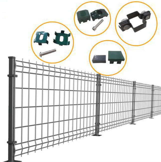High Tensile Anti Cut Security Fence 3D Panel With Sensor Mounts