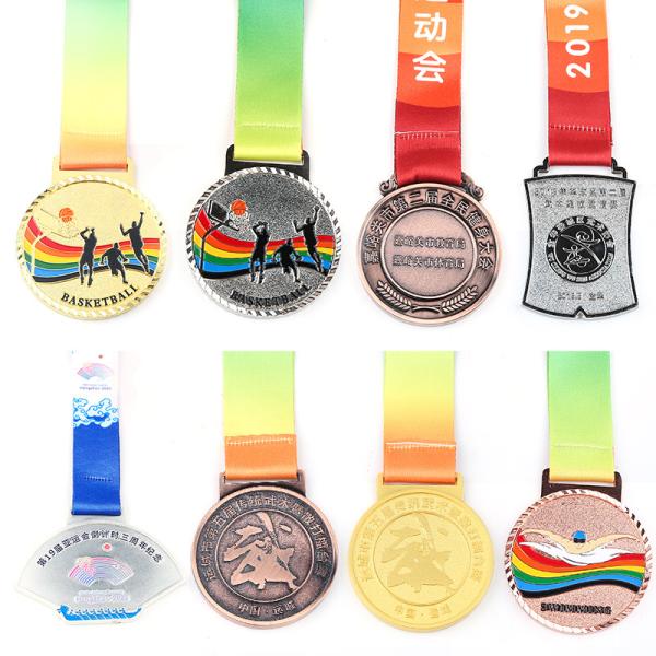 ODM Die Casting Decade Awards Place Medal World Class Medal With V Neck Ribbon