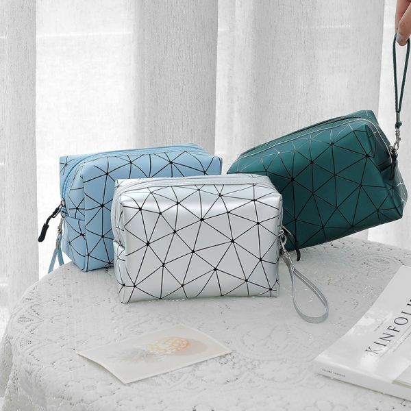 Custom Design PU Leather Private Label Makeup Bag Cosmetic Bag Makeup Small Orders