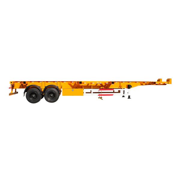ABS Anti-Lock Braking System Skeleton Semitrailer for Container Transport 45 20 40 FT Container Trailer Heavy-Duty Low Bed Trailer with Anti-Lock Braking System