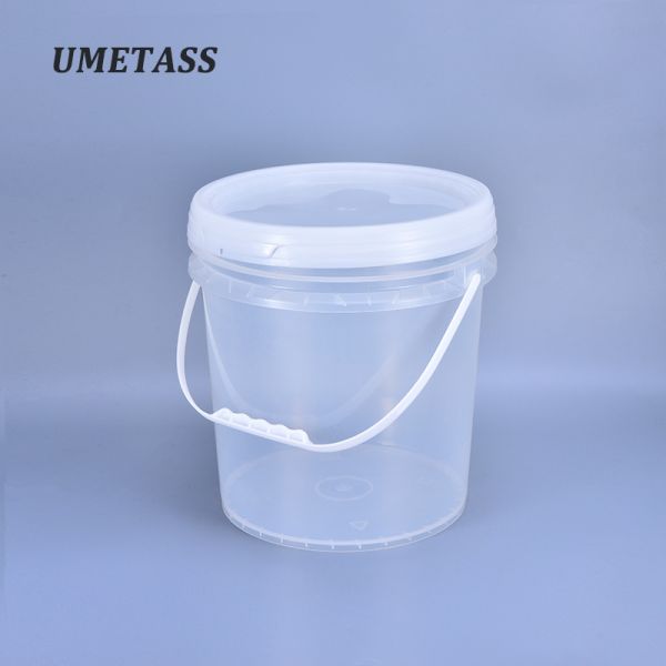 Un seau en plastique de qualité alimentaire de 10 litres pour les glaces, les biscuits et l'huile