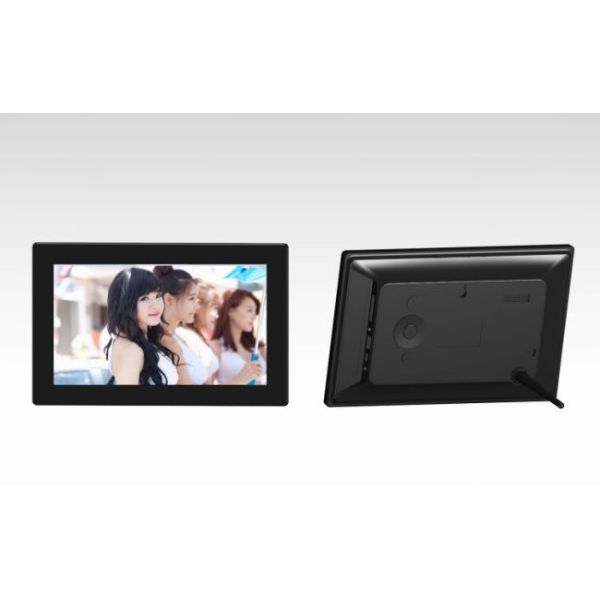 1500 mAh Rechargeable Battery 9 inch Aluminium Digital Photo Frame with MP4/Mov/Avi Video Format