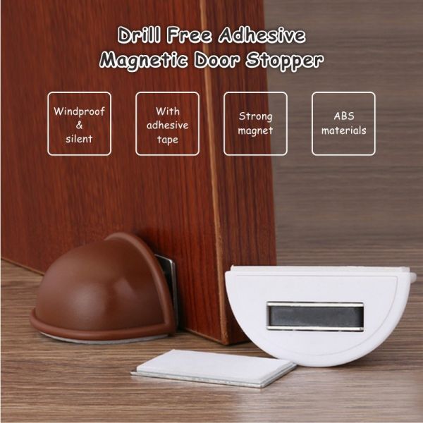 Multicolor Magnetic Plastic Door Wedge Strong Adhesive For Bedroom