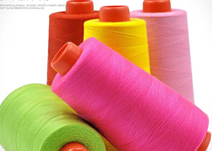 High Tenacity 100% Smooth Ring Spun Colorful Spun Polyester Thread 20s/6 40s/2