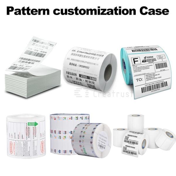 Thermal Shipping Label Sticker Thermal Paper Custom Printing Thermal Label Adhesive Sticker Labels Printing Stickers Rolls