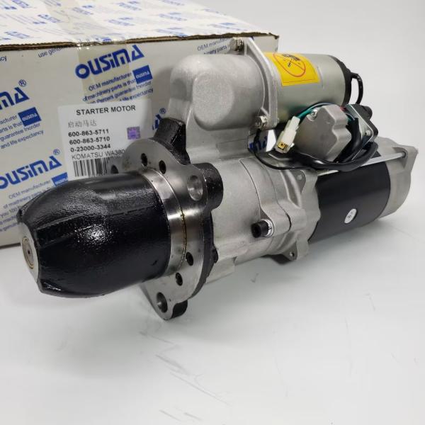 600-863-5711 moteur de démarreur automatique 600-863-5710 0-23000-3344 pour KOMATSU WA380 WA430