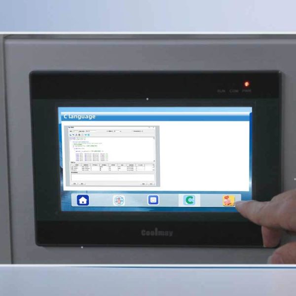 Coolmay 4.3 Inch HMI PLC All-in-One with 12DI/12DO and Ethernet Port for Industrial Automation