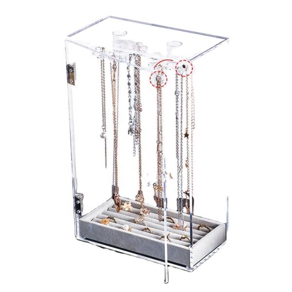 Clear Acrylic Jewelry Display Holder Stand Earring Jewelry Necklace Display Stands