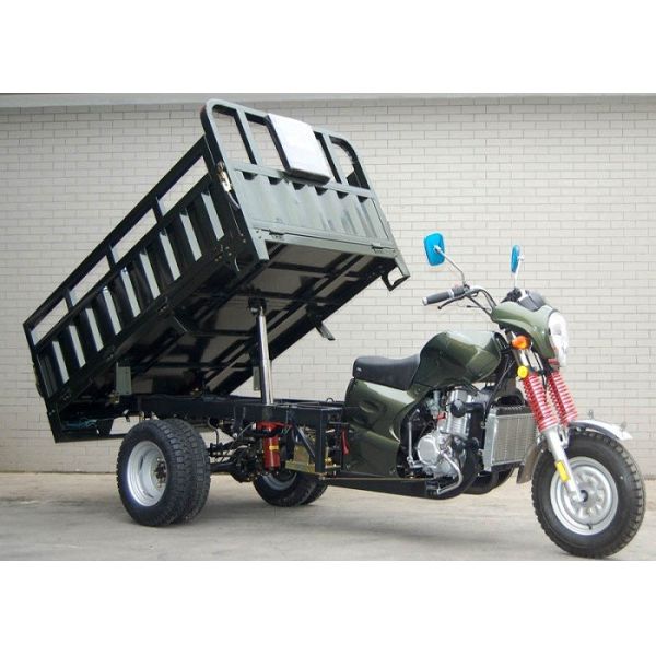 250cc Three Wheel Cargo Motorcycle , Cargo Motor Tricycle Air Cooling Engine