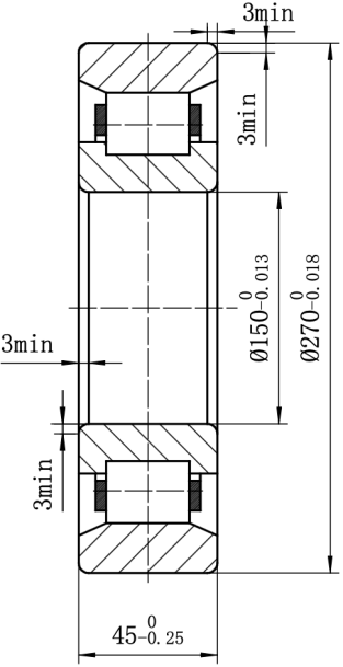 MEGE N230 (2230) Cylindrical Roller Bearing