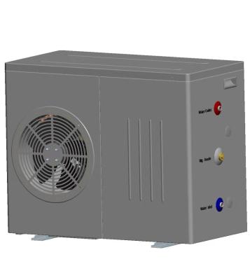 5kW all in one heat pump with 60L enamel water tank