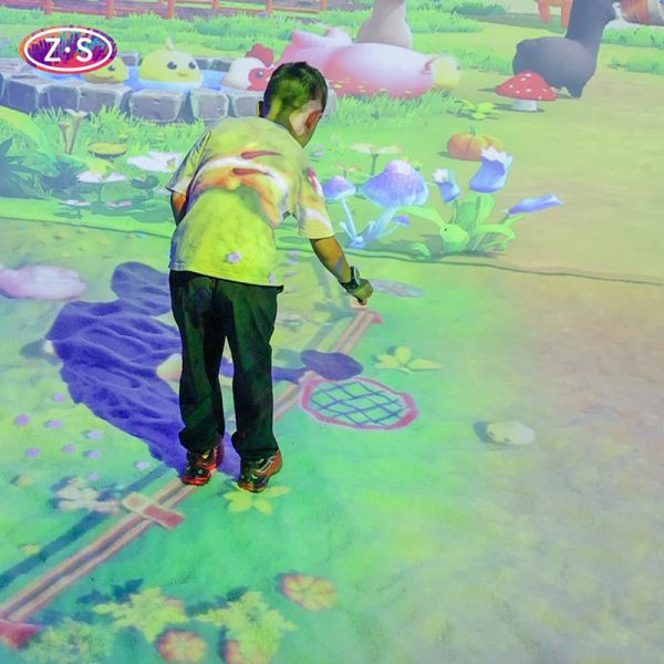 Multiplayer Collaboration Interactive Floor Wall Joyful Beach Displays Solution