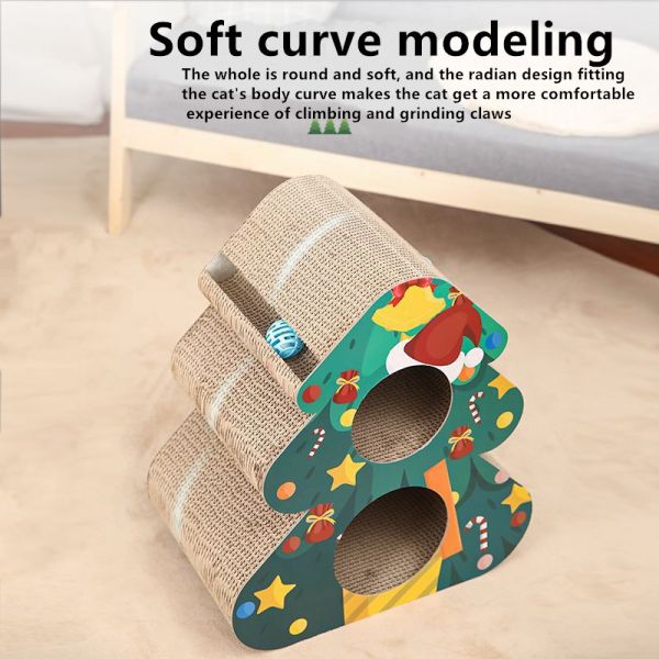 Игрушки жевания любимца доски царапины кота рождественской елки Odm