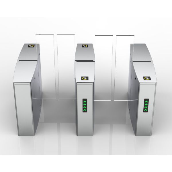 Secure Electronic Turnstile Gates , Automatic Sliding Card Reader Turnstile