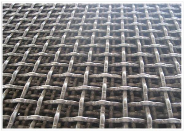 High Carbon Steel 65mn 3m X 3m Crimped Woven Wire Mesh With Hook