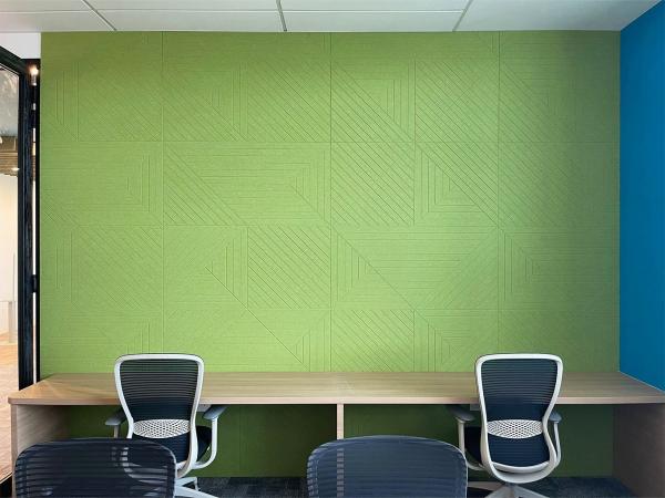 Eco Acoustic Solution 100% Polyester Fiber Fire Retardent PET Felt Sound Absorption Acoustic Panels