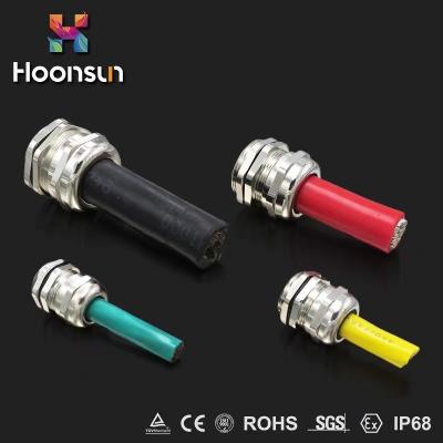 Rohs Approval Waterproof Wire Gland Nickel Plated Brass Cord Grip Connector