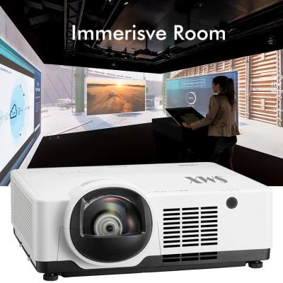 Compact 6000 Lumen Short Throw Laser Projector for Seamless Immersive Environments