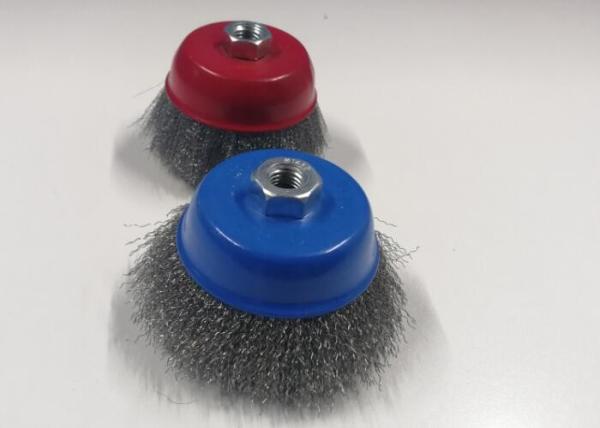 Rotary Blue Cup Stainless Steel Wire Cup Brush For Cleaning Welds