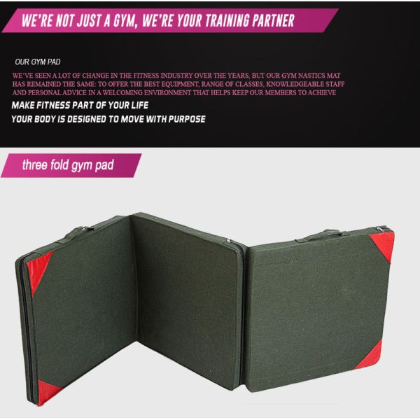 50cmx100cmx5cm  60cmx120cmx10cm PU+EVA Foam/ Oxford cloth Folding Gym Mat
