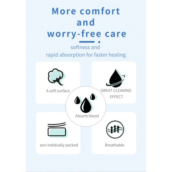 Medical Supplies Absorbent Gauze Ball 100% Cotton X-ray Peanut Absorbent Surgical Gauze Ball