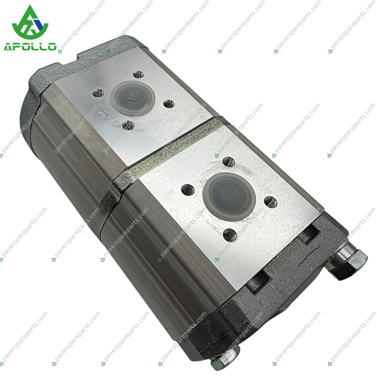 Apollo High-Performance Hydraulic Double Gear Pump Precision-Engineered for ABG P6820DL with Robust Construction