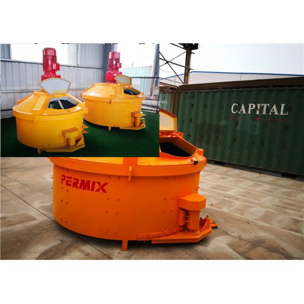 Flexible Layout Planetary Concrete Mixer , Light Soil Cement Slurry Concrete Pan Mixer