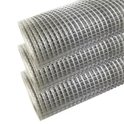 Galvanized Iron Wire Material 1/4-8 Aperture Square Hole Fence Welded Wire Mesh Rolls