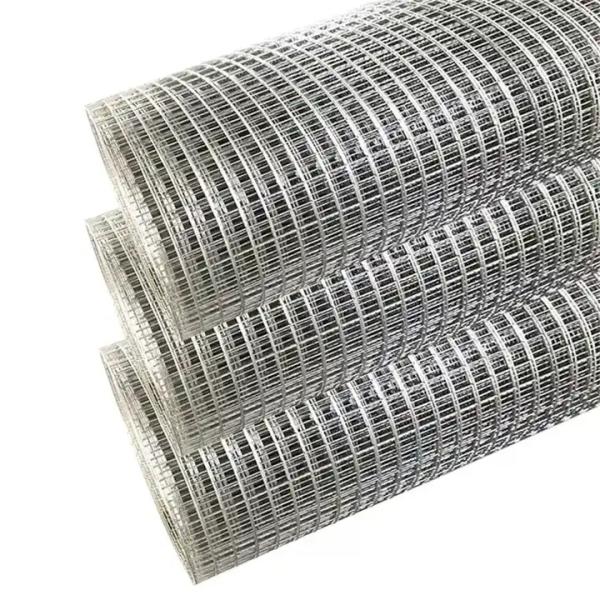 Galvanized Iron Wire Material 1/4-8 Aperture Square Hole Fence Welded Wire Mesh Rolls